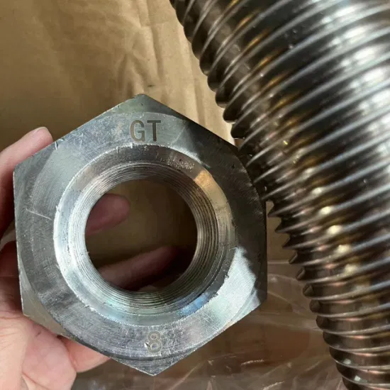 Factory Direct Sales 1.25 1.5 1.75 0.75 0.25 3/8 5/8 7/8 Carbon Steel Hex Nut Heavy A563 A194 2h Hot Dipped Galvanizing HDG Black Oxide M50 M48 Heavy Hex Nut